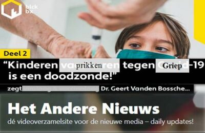 Kinderen prikken tegen Griep-19 is een doodzonde! zegt Dr. Geert Vanden Bossche…
